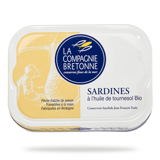 Sardines à l'huile de tournesol BIO - 115g