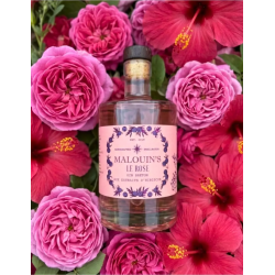 Malouin's Gin rose hibiscus - 50 cl