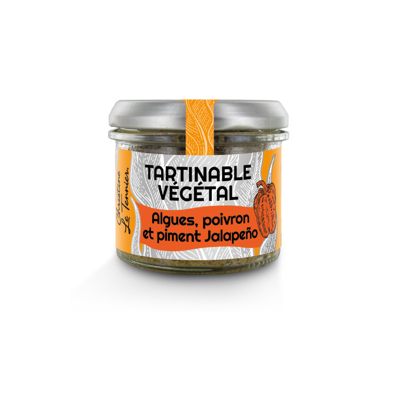 Tartinable végétal Algues, poivron et piment Jalapeño