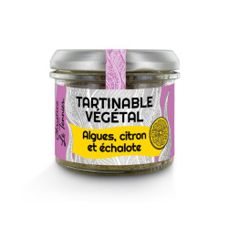 Tartinable végétal Algues, citron et échalote