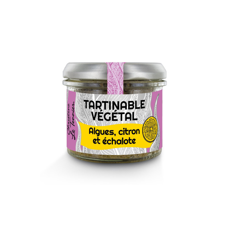 Tartinable végétal Algues, citron et échalote