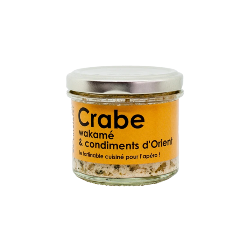 Tartinable de crabe wakamé et condiments d'Orient