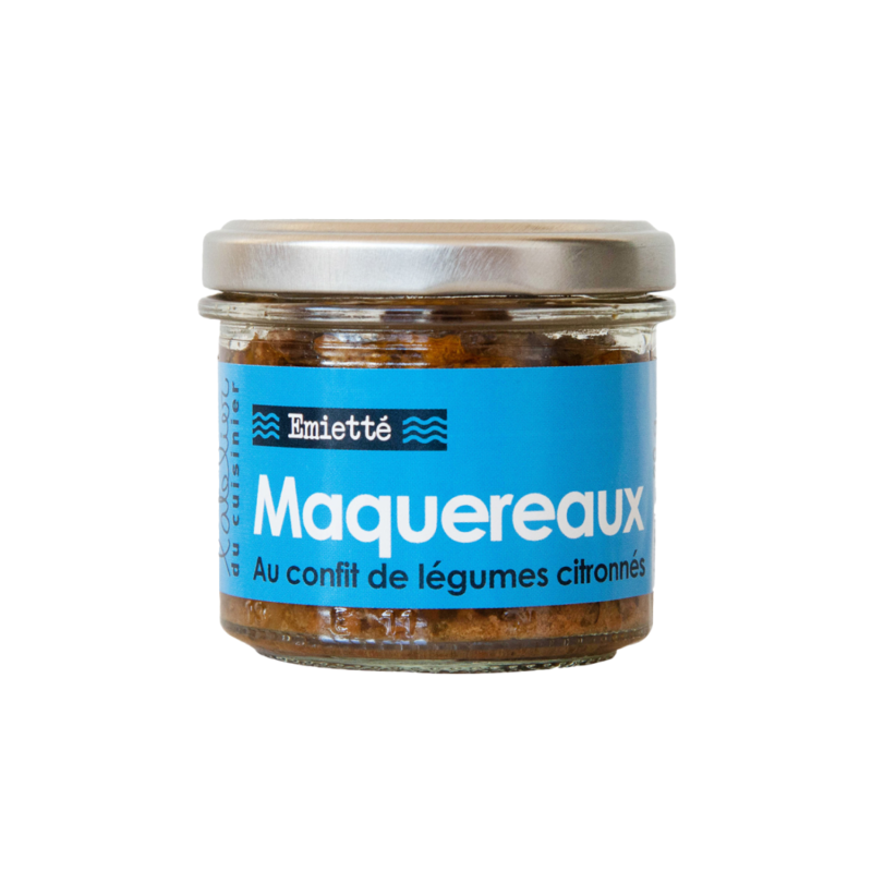 Emietté de maquereaux au confit de légumes citronnés
