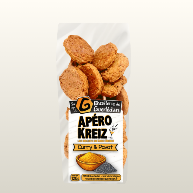 Biscuits apéro curry pavot...
