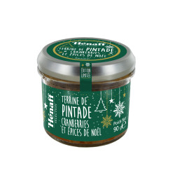 Terrine de pintade aux cranberries et aux épices de Noël - 90g