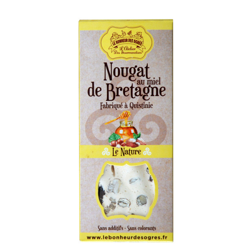 Nougat au miel de Bretagne - 80g