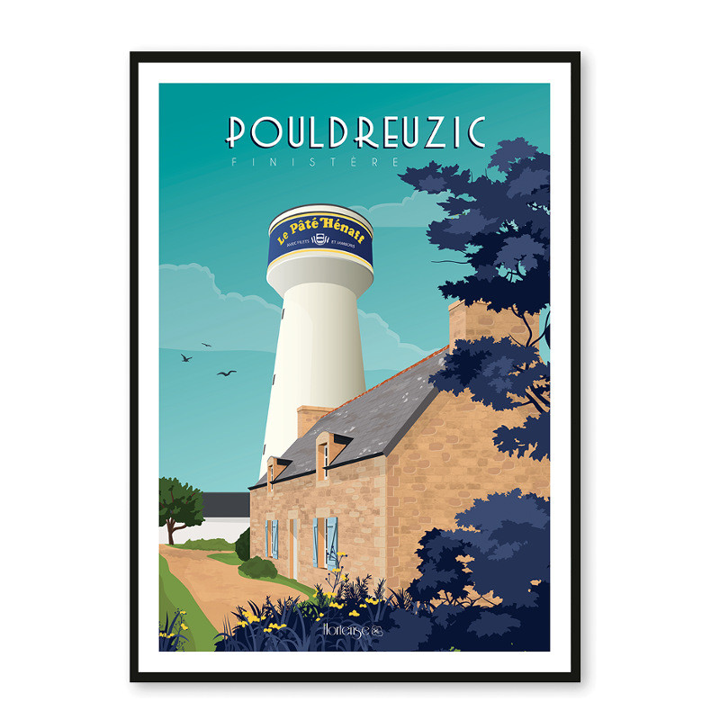 Affiche Hénaff Château d'eau Pouldreuzic