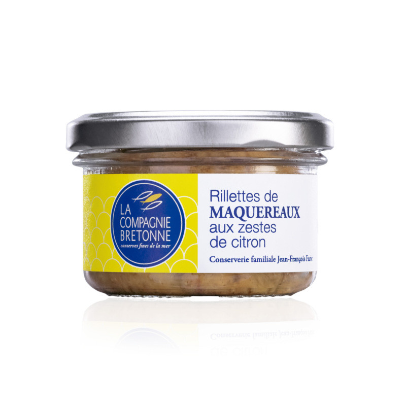 Rillettes de maquereaux aux zestes de citron - 90g Rillettes de maquereaux aux zestes de citron - 90g