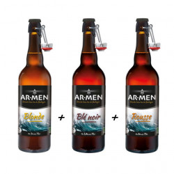 Lot de 3 bières BIO Ar-Men