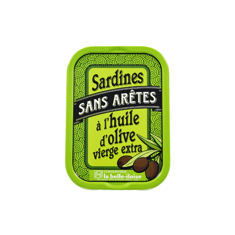 Sardines sans arêtes à l'huile d'olive vierge extra 115 g